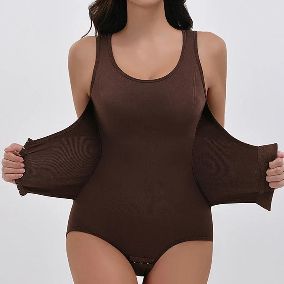 Shapewear Bodysuit Firm - Новинка 2026: Корректирующий боди-комбинезон с молнией