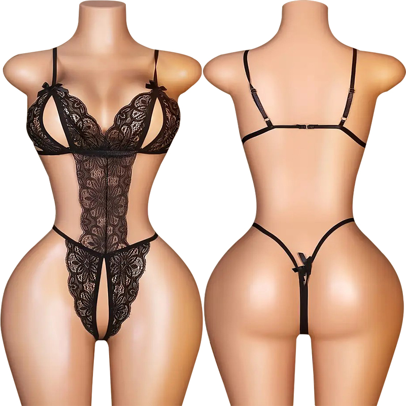 Lace Teddy Lingerie - Сексуальное кружевное белье One Pieces для