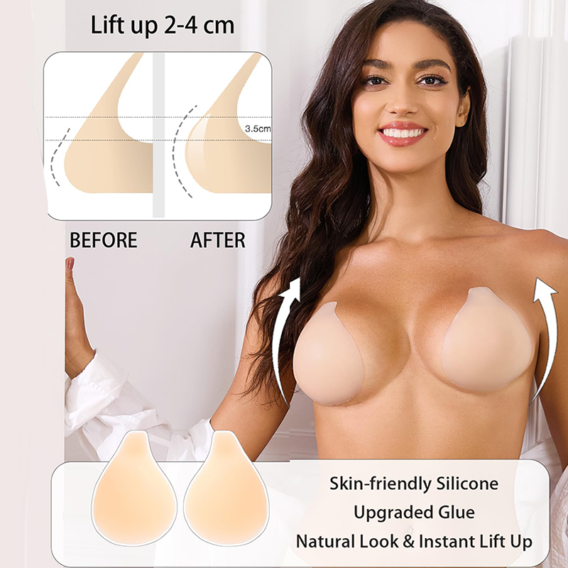 1/2 пары женских липких бюстга – обзор и цена Strapless Bra Backless